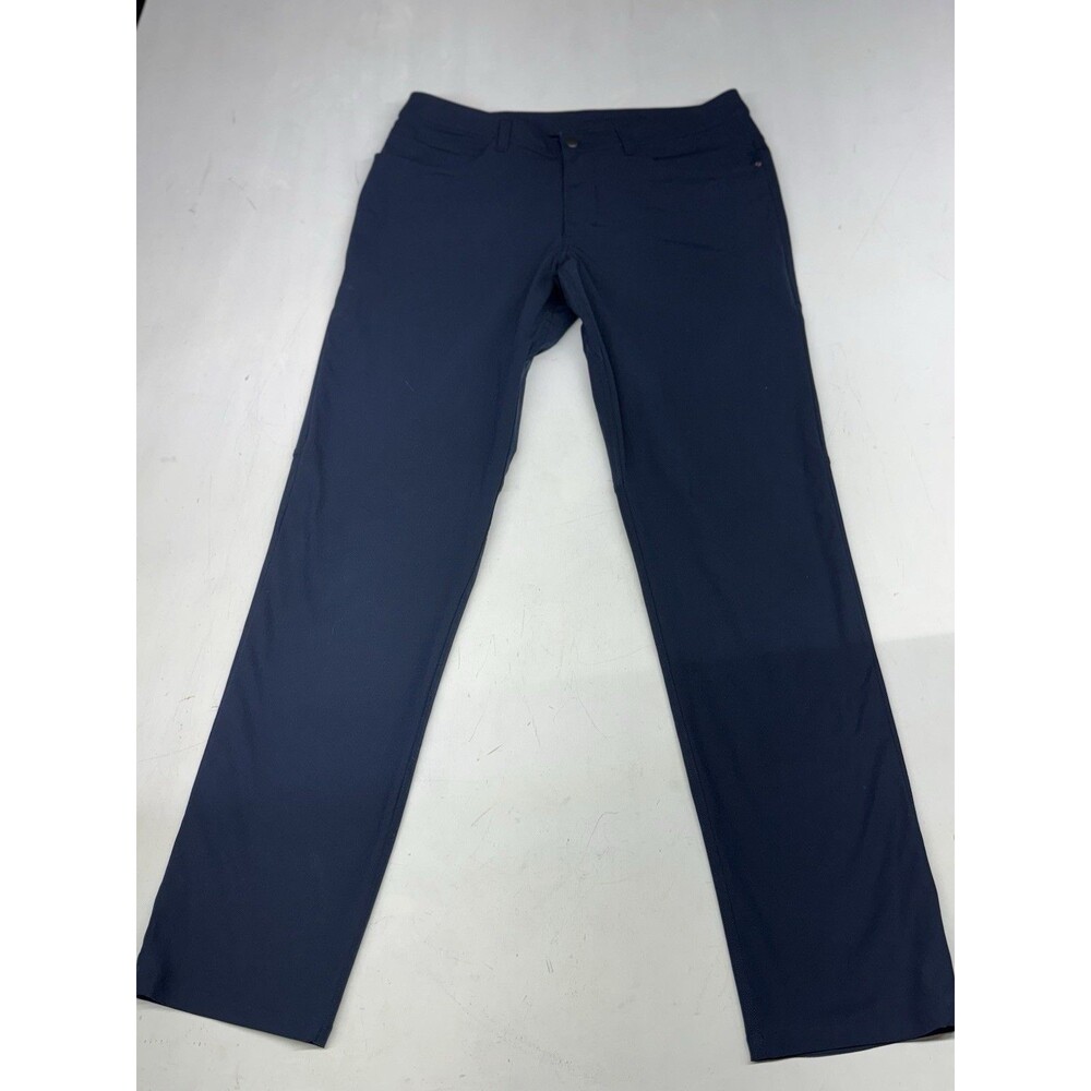 lululemon ABC Classic-Fit 5 Pocket Pant 33x33 Warpstreme Navy Blue Golf Office - Picture 2 of 10